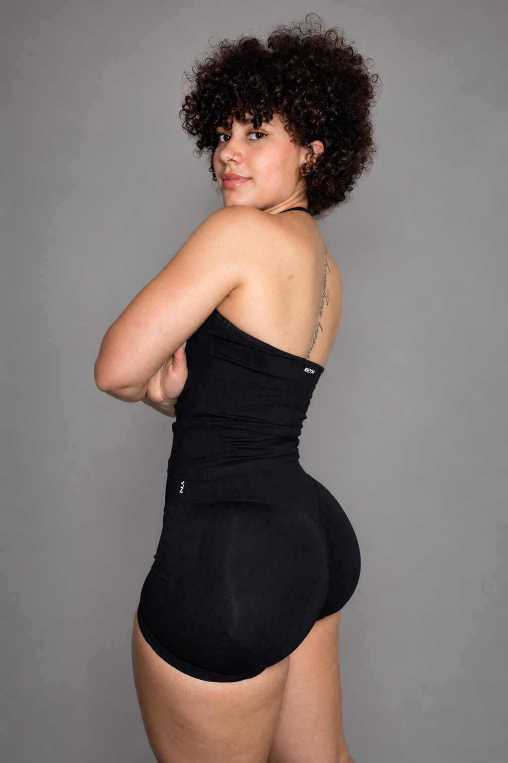 Scrunch Shorts and Halter top