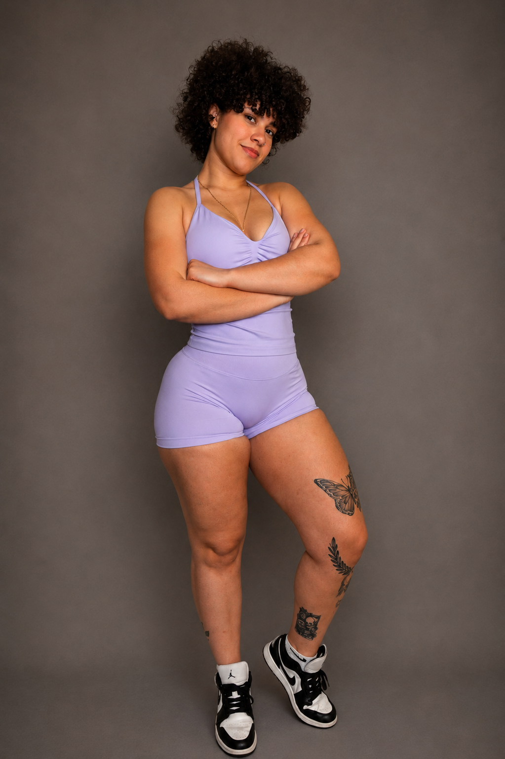 Scrunch Shorts and Halter top