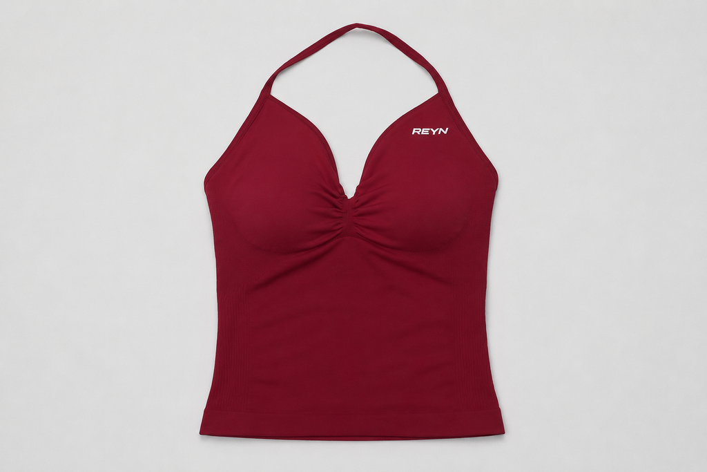 Scrunch-Seam Shorts & Halter Top Set