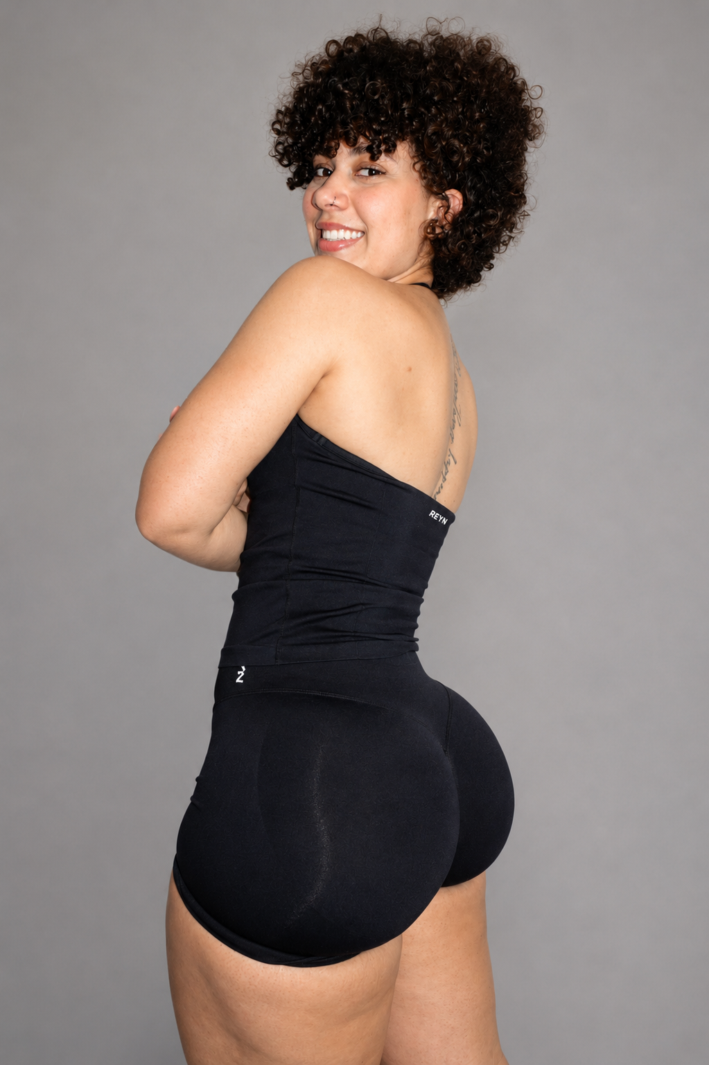 Scrunch Shorts and Halter top