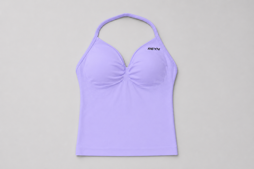Scrunch-Seam Shorts & Halter Top Set