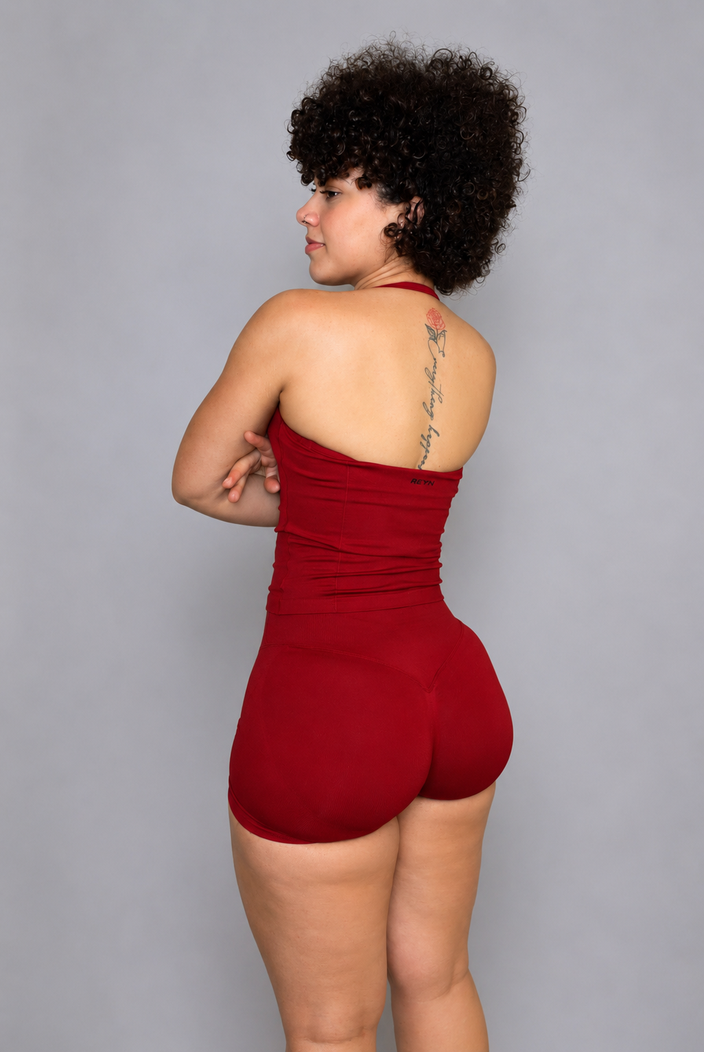 Scrunch Shorts and Halter top