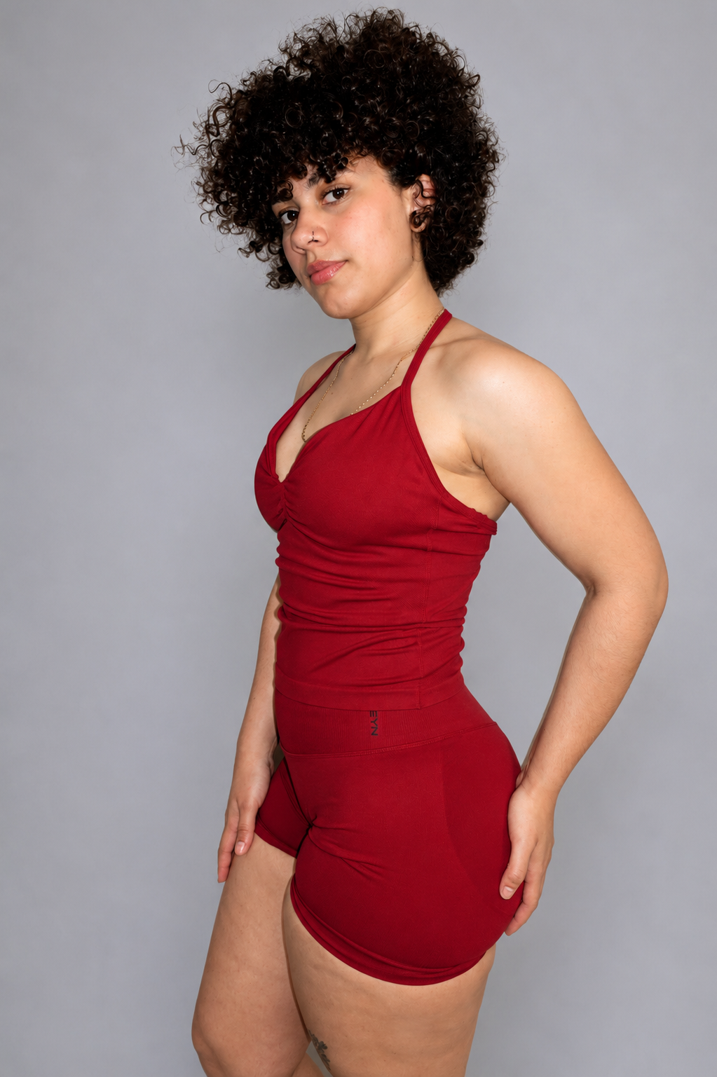 Scrunch Shorts and Halter top