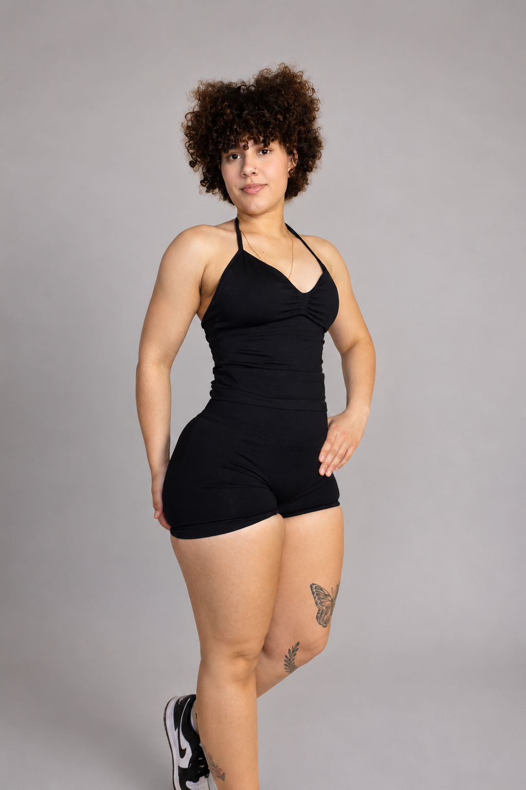 Scrunch Shorts and Halter top