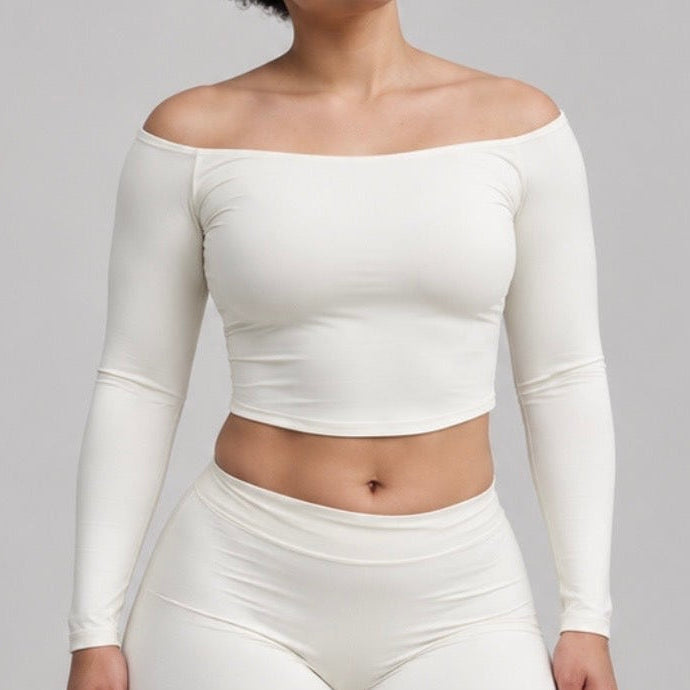Off-Shoulder Long Sleeve Top